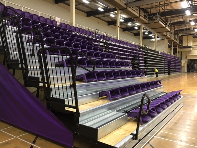 Seating and Gymnasium Equipment Installed by Hayden Construction at Western Illinois University (WIU)